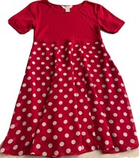 Compagnie Internationale Express Vtg Fit & Flare Polka Dot Dress Medium Red