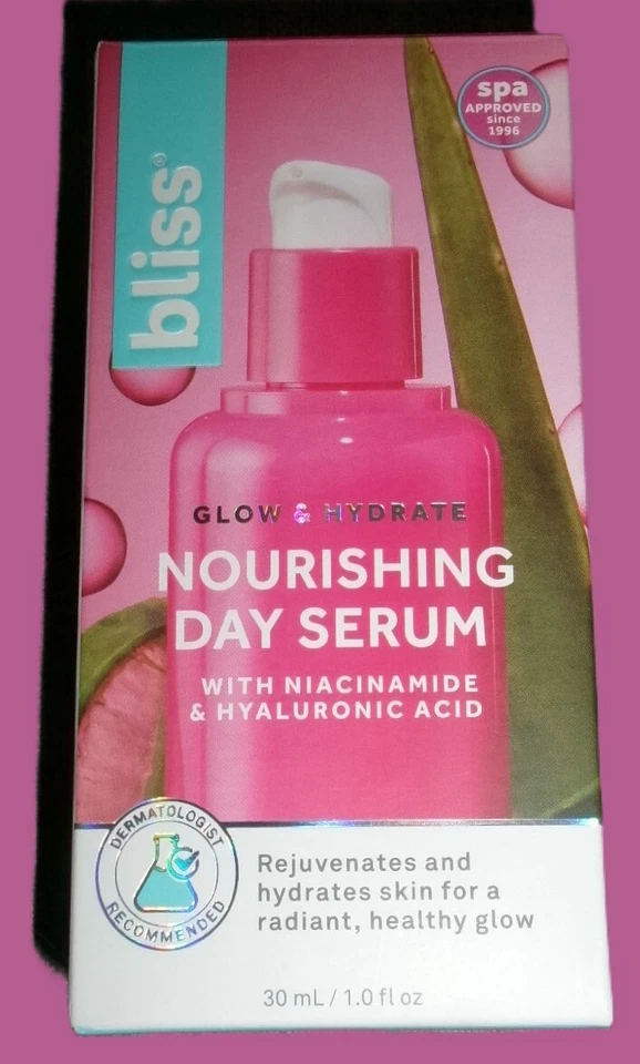 Suero Bliss Day Glow Hydrate Niacinamida Nutritiva 1.0 fl. oz. NUEVO Foto 2 de 4