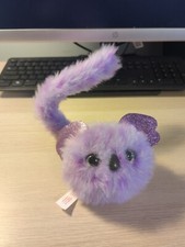 Pomsies Purple Koala Bear Wearable Interactive Pet Plush Light-Up Eyes Sound