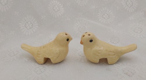 Coctelera de sal y pimienta vintage de cerámica esmaltada de Japón Love Birds - Imagen 2 de 6
