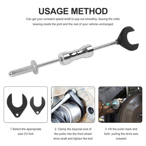 Inner CV Joint Puller Slide Hammer Front Wheel Drive Axle Half Shaft Removal Kit - Picture 3 of 9