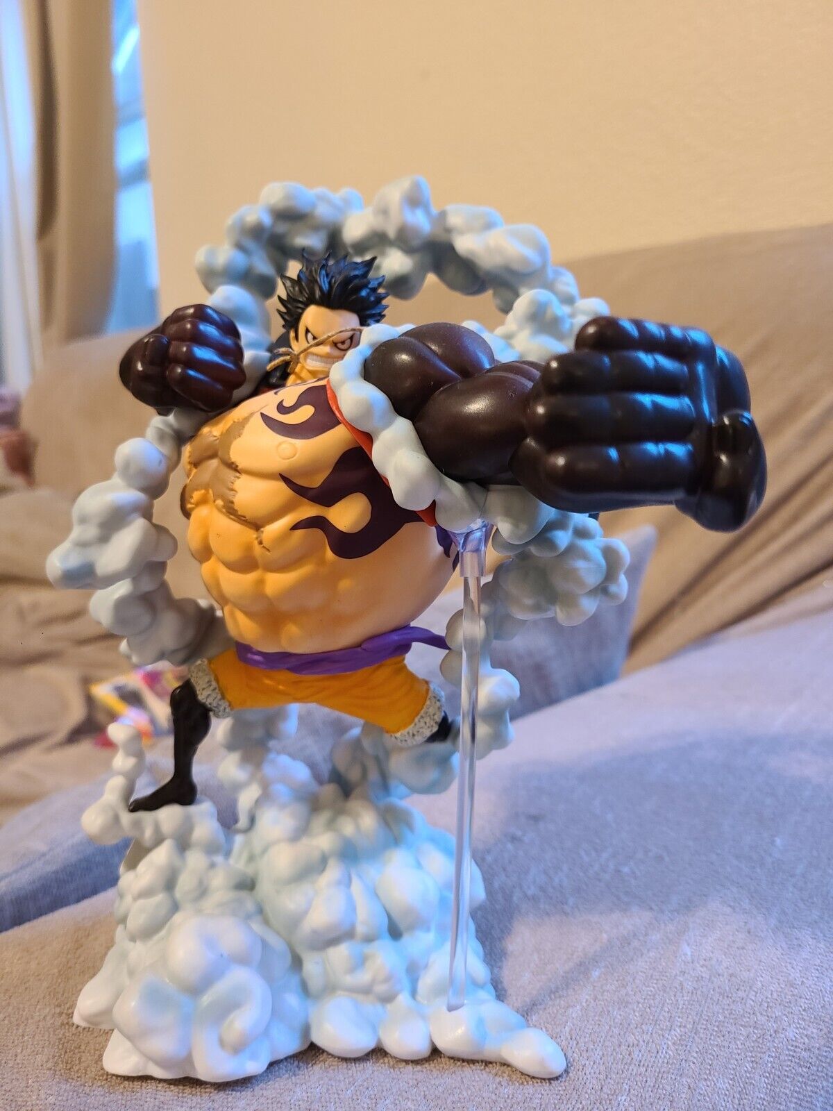 One Piece Luffy Gear 4 Boundman Figure Ichiban Kuji Battle Memories B Japan  Used