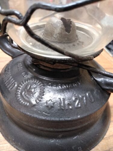 Vintage Nier Feurhand Feuerhand Nr. 270 Petroleum Laterne Lampe Made In Germany - Bild 3 von 11