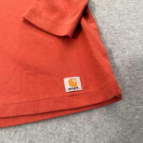Carhartt For Women Long Sleeve T-Shirt Sz L Medium Weight Knit Crew Neck 2009 - Picture 2 of 10