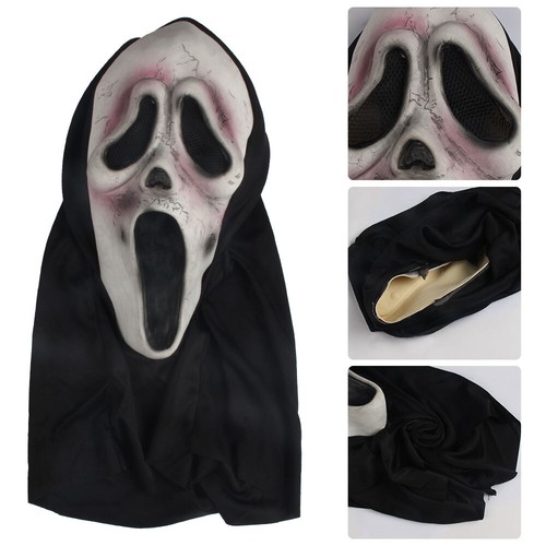Scary Killer Evil Demon Resin Masks Horror Scream Face Ghost House Mask OD - Picture 7 of 14