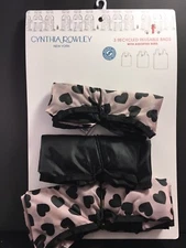 CYNTHIA ROWLEY HEART REUSABLE BAGS Set Of 3 Recycled Material NEW