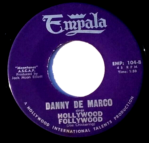 DANNY DE MARCO - It's Heavenly/Hollywood Follywood - Vinyl 45 U/min Spala EMP 104 - Bild 4 von 4
