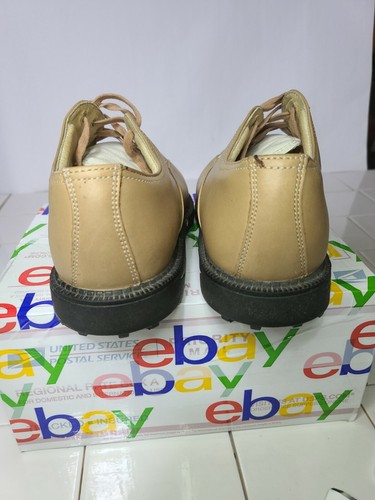 Nike Golf Bella Last Women’s Tan & Cream Leather Size 7 Golf Shoes 192059-211 - Picture 3 of 8