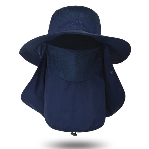 Outdoor Hiking Fishing Hat Summer Sun Protection Wide Brim Boonie Shade 50+ UPF - Picture 9 of 27
