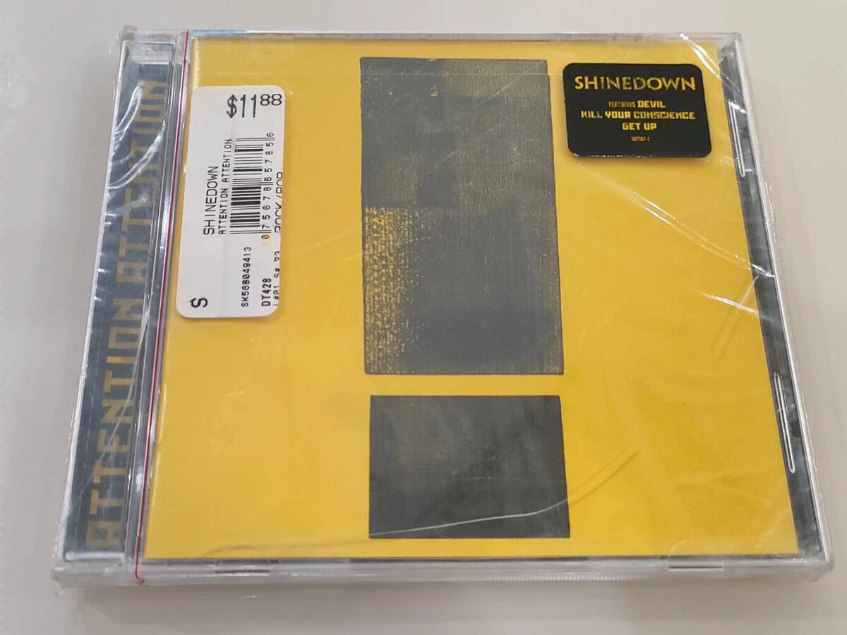 Shinedown Devil Attention Attention Album Black Tshirt Shinedown Devil Attention Attention Album Black Tshirt