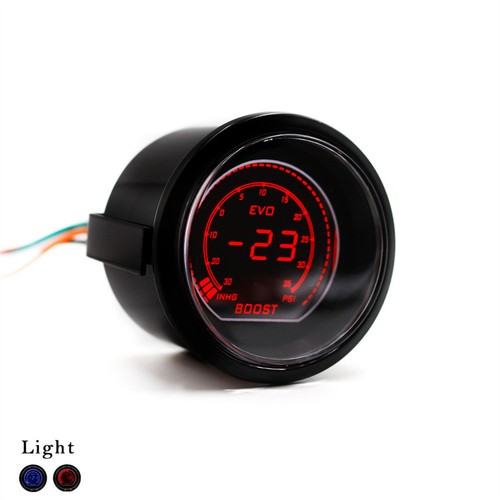 12V EVO 52mm Auto Car Digital Turbo Boost Gauge Psi Meter Sensor Pressure Kit - Picture 9 of 13