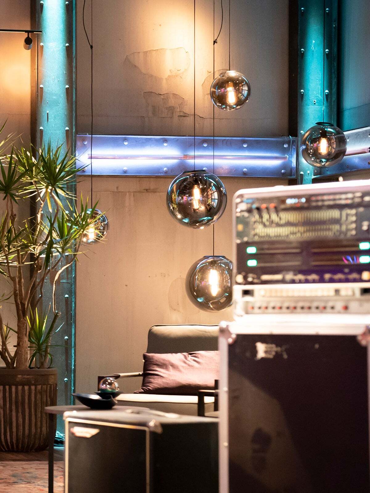 Beacon Lighting Marcel 300mm Pendant in Smoke/Black eBay