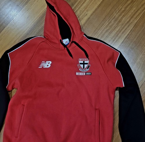Saints St Kilda New Balance Member 2022 AFL Football On Field Hoodie XL - Picture 2 of 6