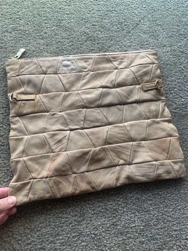 Women's gorgeous ASOS 100% Leather, Cotton Lined Large Purse Clutch Bag RRP $69! - Picture 2 of 4