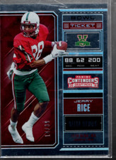 A7428- 2018 Panini Contenders Draft Picks Bowl Ticket #49 Jerry Rice /99 - NM-MT