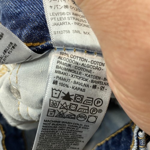 Levis 505 Jeans Mens 38x34 Regular Straight Denim Preppy City Western Workwear - Picture 18 of 23