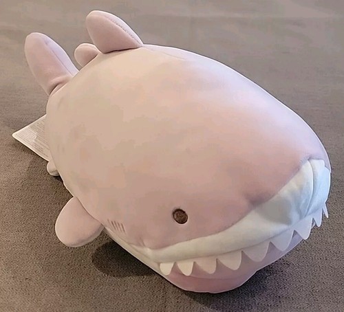 San-X Jinbe San Sameson Mochi 14" Peluche Calamaro Squalo Rosa, (GS3509) Nuovo con Etichette B4 - Foto 4 di 7