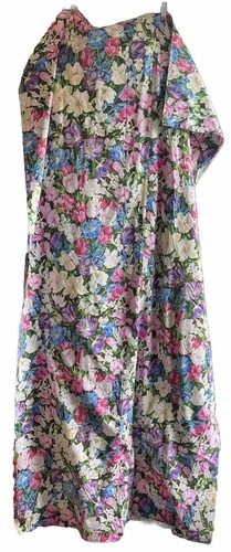 Spring Flowers By Joanne Porter Cotton Shower Curtain Blue, White, Pink, Purple - Picture 2 of 6