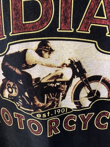 Vintage Indian Motorcycle Bikers T Shirt Sz S to M “World’s Finest” Vermont - Picture 7 of 7