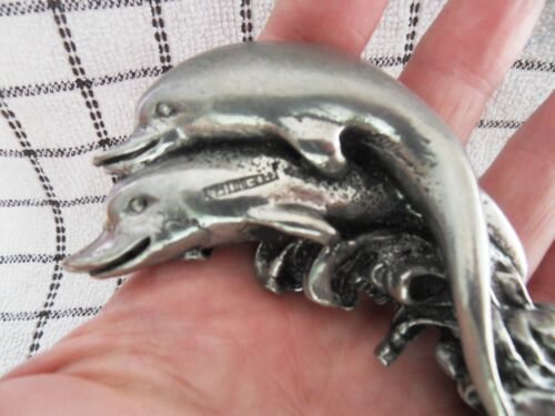 Pewter Dolphin Walking Stick Handle for Stick Making Made in Italy by Cavagnini - Picture 2 of 15