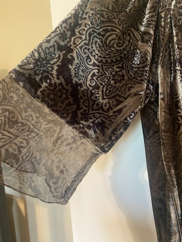 One World Whimsigoth Samt Top Gr. PS Brauntöne Y2K Pailletten Fee dunkel romantisch - Bild 3 von 12