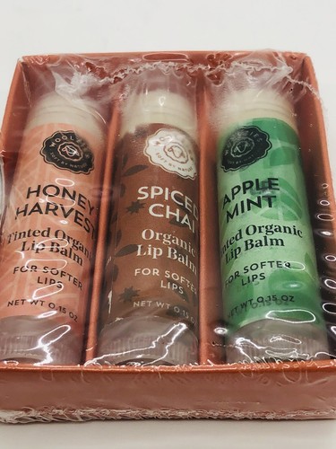 3 Woolzies Tinted Lip Balms Sweet Autumn 0.15 oz ea Apple Mint, Chai, Harvest - Picture 6 of 7