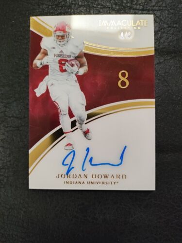 🔥 Jordan Howard 2016 Immaculate Rookie On-Card Auto 4/8 Rare 🔥 - Picture 1 of 2