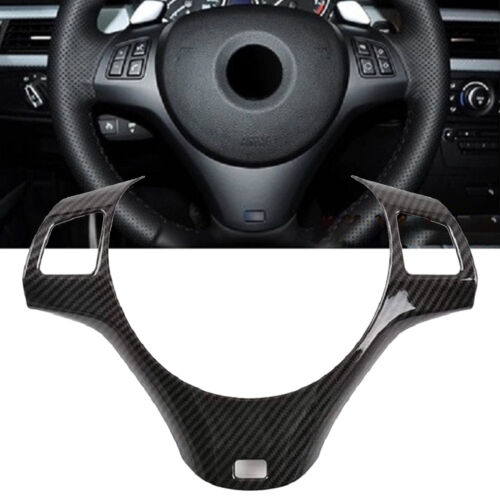 Tapicería de volante de fibra de carbono apta para BMW Serie 3 E90 E92 E93 2005-2012 - Imagen 2 de 12