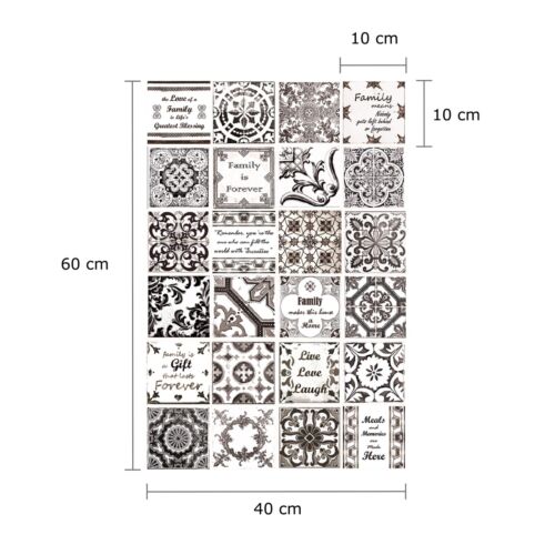 4"x4" Peel and Stick Tile Decals Kitchen Backsplash Bathroom Self Adhesive DIY - Picture 76 of 116