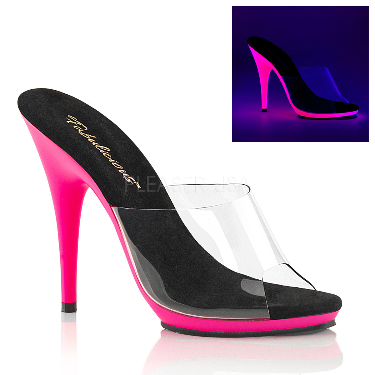 Sabot Donna Fucsia Neon Tacco Alto 12 Plateau Sexy POISE 501UV Sabot Donna Fucsia Neon Tacco Alto 12 12 12 Plateau Sexy POISE 501UV edfd9d