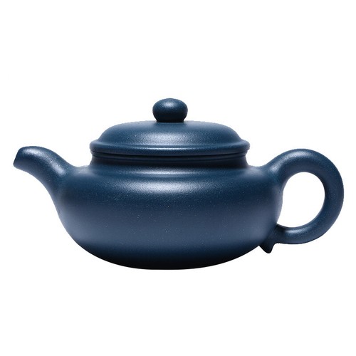 Chinese Yixing Tea Pot Marked Handmade Pot Real Zisha Green Clay 9 Infuser Holes - Picture 9 of 10
