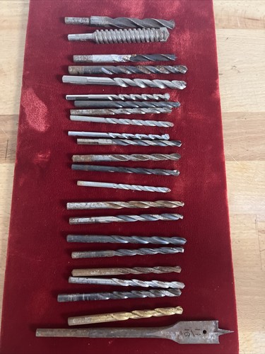 23 Vintage Various Size Drill Bits  - LOOK - Picture 1 of 8