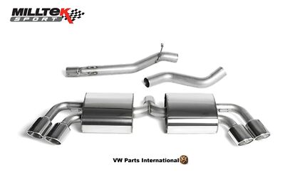Audi TT Mk2 TTS Quattro 2008-2014 Cat-back Exhaust - Resonated Audi TT Mk2 TTS Quattro 2008-2014 Cat-back Exhaust - Resonated