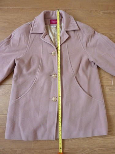 Vintage Coat Wool Cashmere Blend Les Essentiels de Daxon Ladies Camel Size UK 16 - Picture 7 of 12