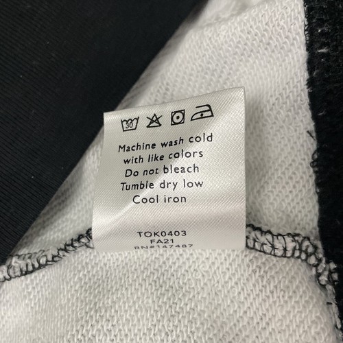 Draper James Black Gingham Natalie Sweatshirt M Cotton Long Sleeve Check Plaid - Picture 8 of 8