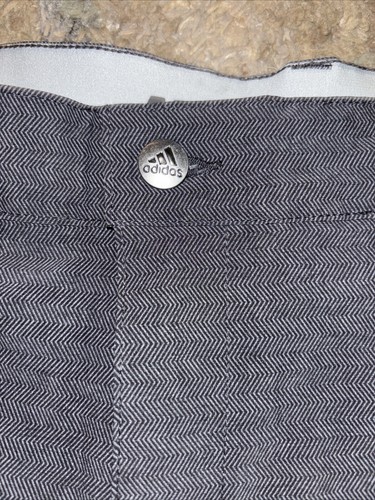 Adidas Mens Herringbone black printed Shorts 36 ultimate 365 UPF 50 Golf $70 - Picture 5 of 8