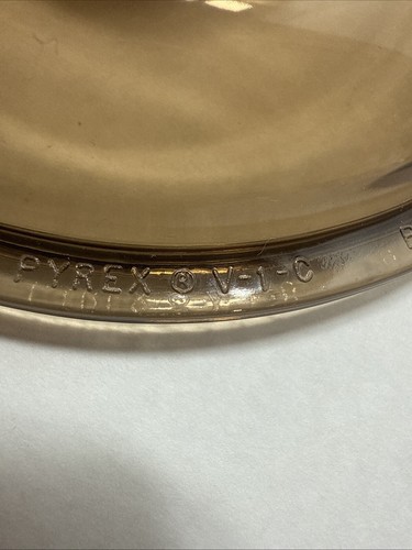 Pyrex Visions~Corning USA Glass Replacement Lid Amber:1L/1.5L /2.5L/5L Free Ship - Picture 3 of 4