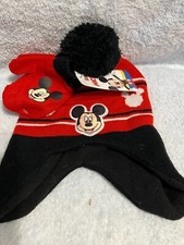 Disney Mickey Mouse Hat  Gloves New With Tag