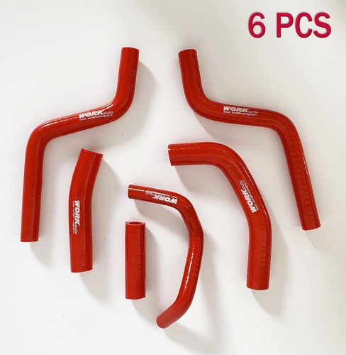 Red Radiator Silicone Hose FOR Honda CR250R CR 250 R 1988-1991 1989 1990 1989 90 - Picture 1 of 9
