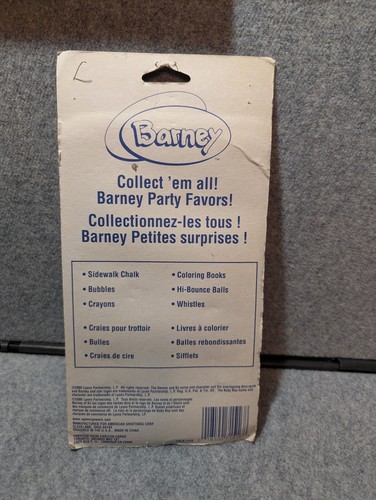 Rare Vintage Barney & Baby Bop 8 Piece Shaped Sidewalk Chalk New In Package - Bild 5 von 5