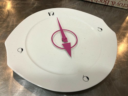 VILLEROY & BOCH ALBA PLATE CLOCK RETRO DECO DESIGN LUDWIG SCHERER - Picture 11 of 12