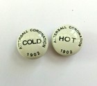  Tap Indices Tops Caps Hot Cold 22.7 mm 1902 Attersall Coronation          L18