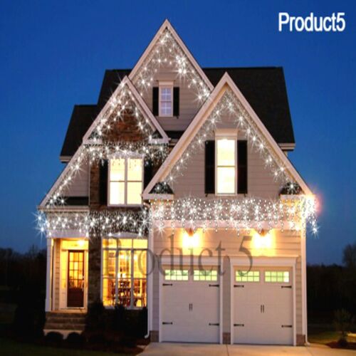 Icicle Snowing Effect Lights Christmas Xmas LED 960/720/480/1200/ Outdoor/Indoor - Picture 6 of 7