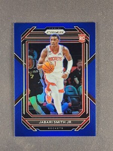 2022-23 Panini Prizm #228 Jabari Smith Jr /199 Blue Prizm Rookie Card RC