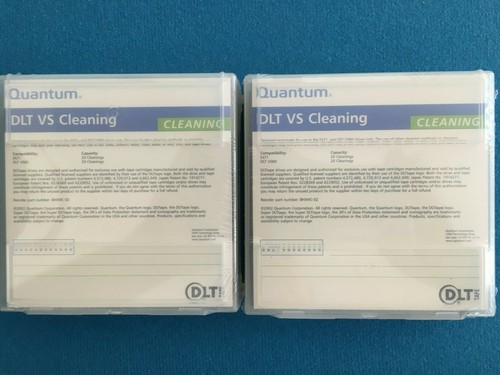 2 QUANTUM BHXHC-02 DLT1 and DLT VS80 CLEANING Tapes NEW free FAST shipping - Picture 2 of 4