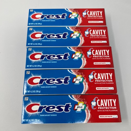Pack Crest Cavity Protection Fluoride Toothpaste Regular Paste 4.2 Oz exp 2027 - Picture 11 of 12
