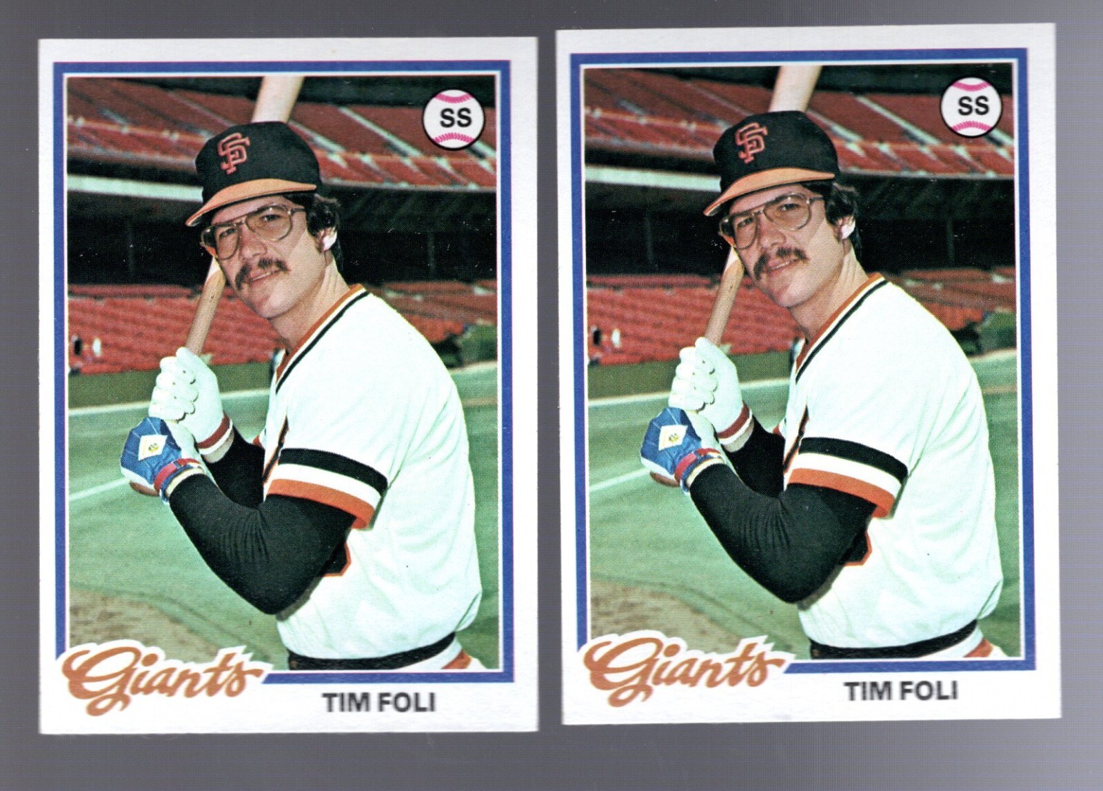 Tim Foli 1978 Topps #167 (two cards)