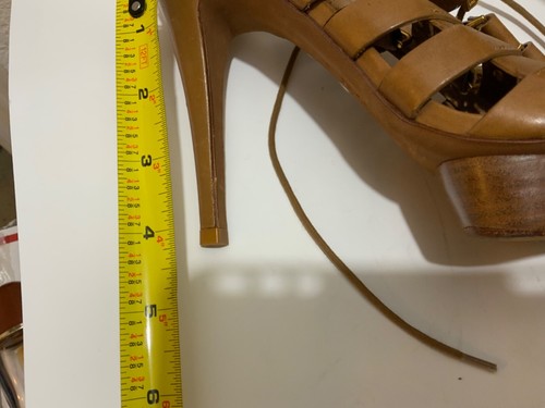 Tory Burch Gladiator Lace Up platform sandals Tan size 7.5 M - Picture 12 of 12