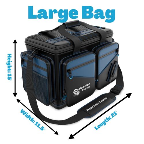 Reaction Tackle Spacious Tackle Bags- Salt Water Resistant Fishing Bag/Organzier - Picture 14 of 22