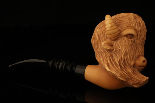 Pipa de espuma de mar Buffalo Block de Kenan con estuche personalizado 13086 - Imagen 6 de 11